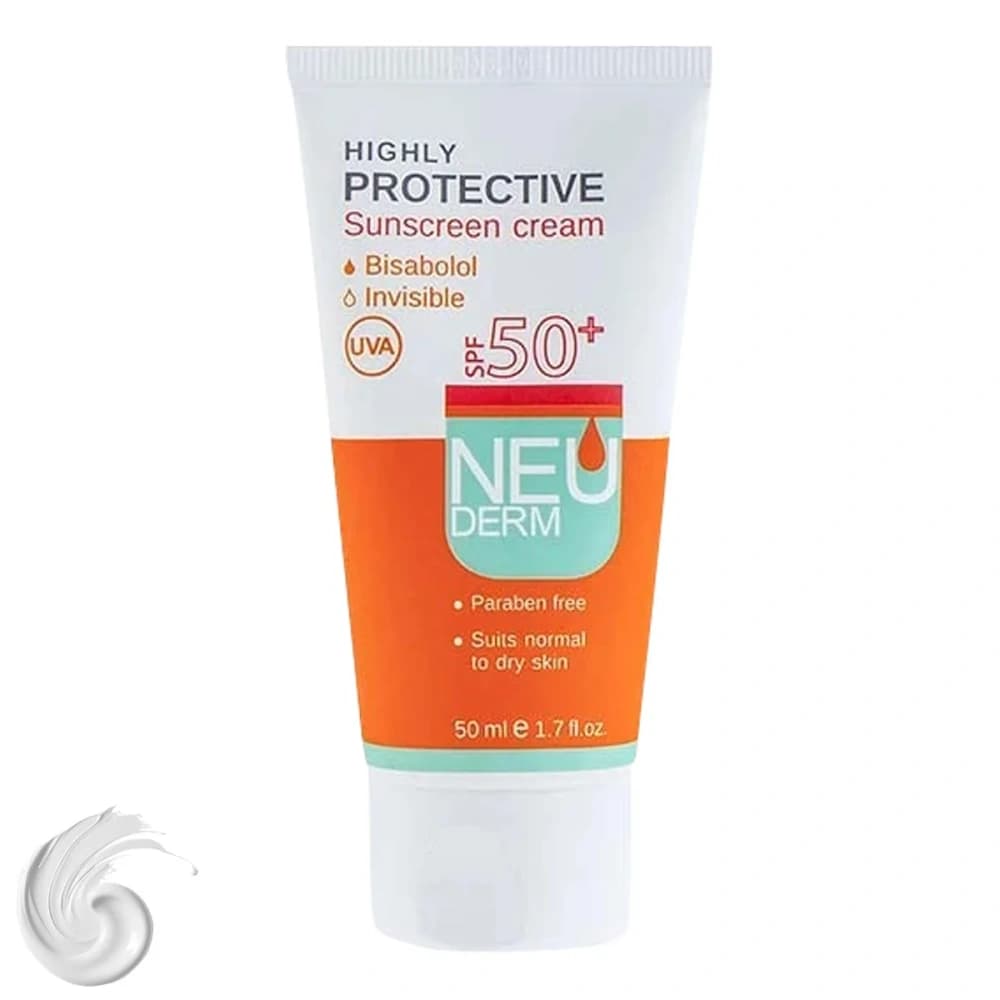 کرم ضد آفتاب نیودرم (Neuderm) مدل Highly Protective Max Tinted SPF50 حجم 50 میلی‌‌لیتر تیره